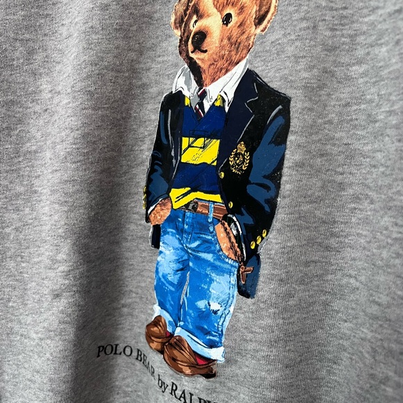 Polo by Ralph Lauren Gray Bear Sweater - Picture 3 of 10